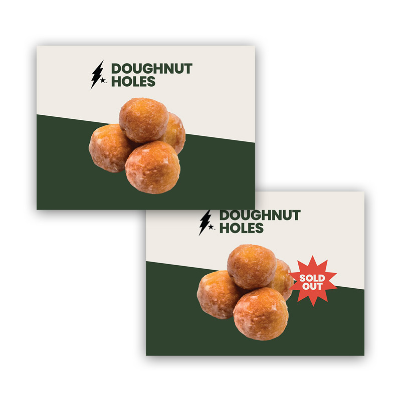 Donut Holes Pastry Tag